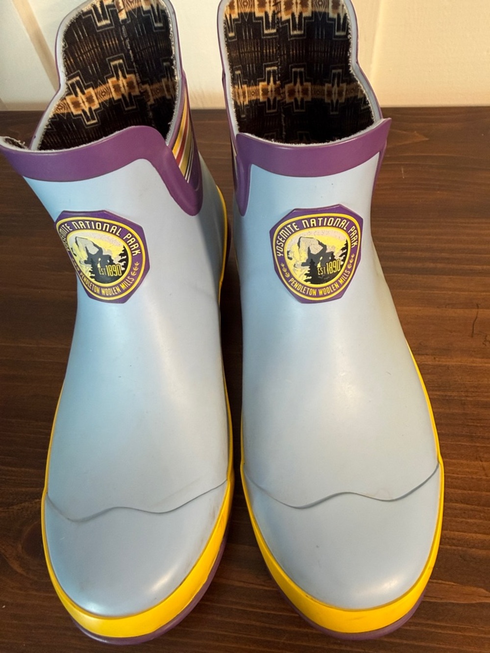 Pendleton Yosemite Rain Boots Short Rubber Boots Colorful Women 8 1/2 - Picture 6 of 12
